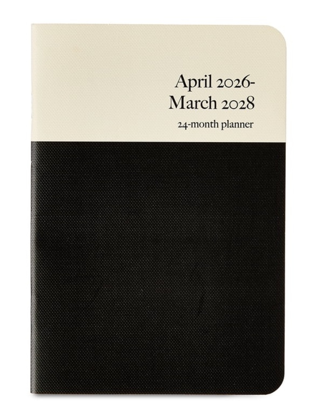 Pen+ Gear Monthly Two-Tone Beige & Black Textured 24 Month Pocket Planner NWT